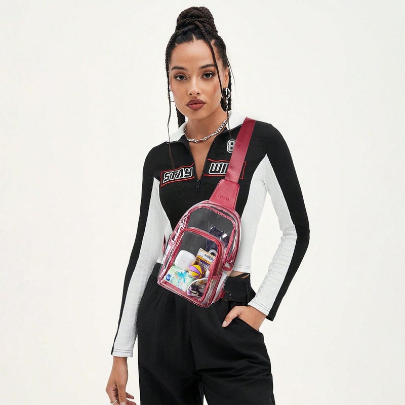 LATMAP Clear Bag for Stadium Events, Clear Purse for Women Stadium Crossbody Bag, Transparent Bag for Concerts Sports - Image 3
